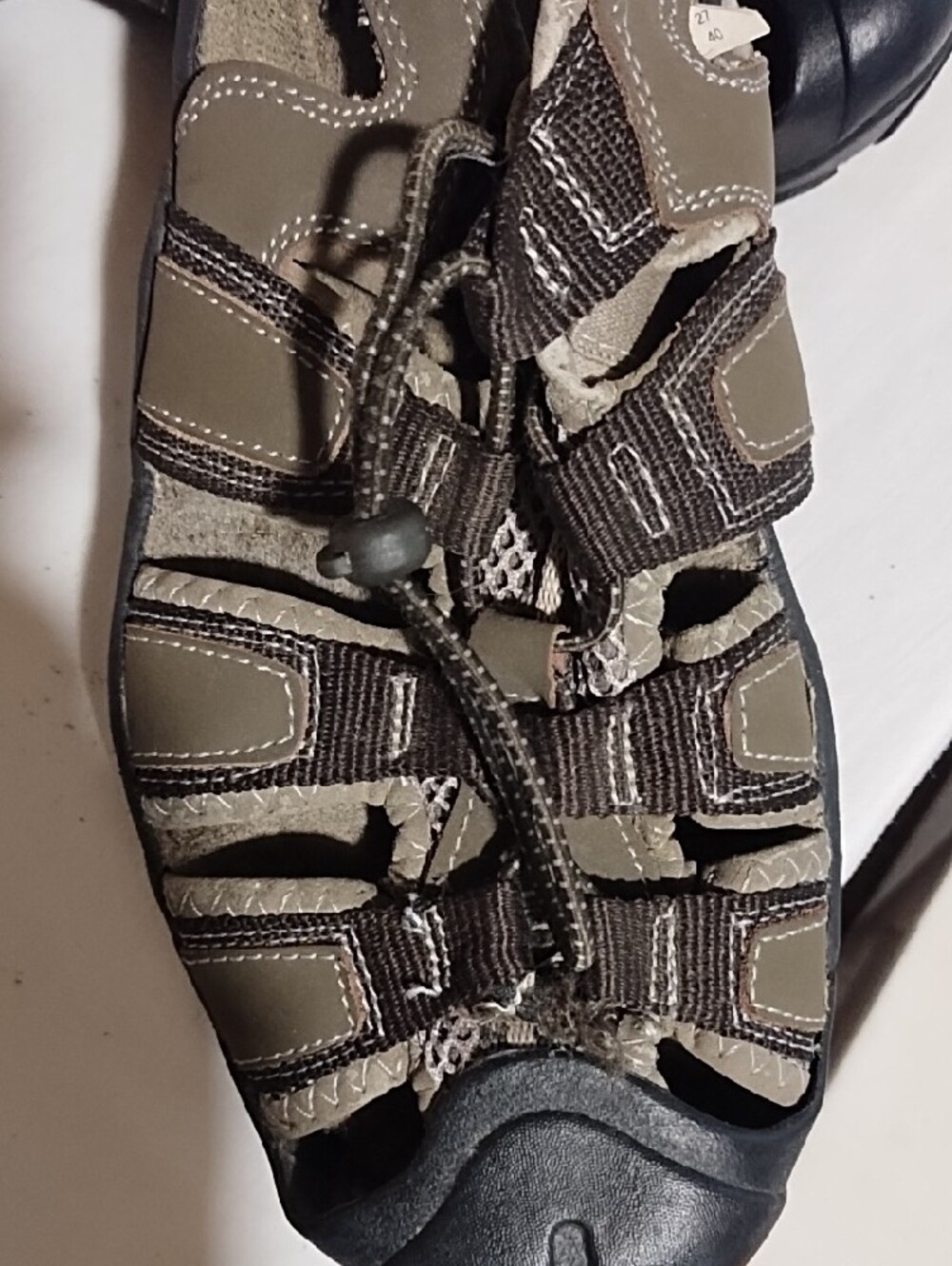 Skechers Olive Brown Mens Closed-Toe Sport Sandals Size 9 Good Condition. - Picture 9 of 9
